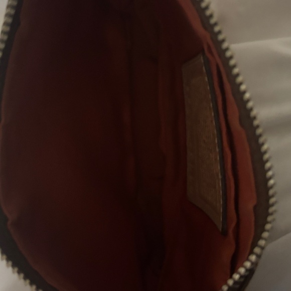 vintage coach Brown & Tan Shoulder Bag with Signature Pattern - Picture 2 of 3